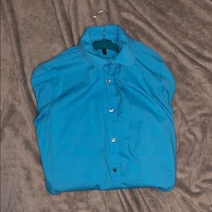 Blue Men’s Button up
